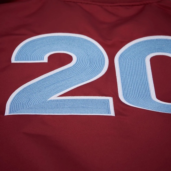 Men's Mike Schmidt Burgundy Philadelphia Phillies Legends Collection NWT - Picture 6 of 8